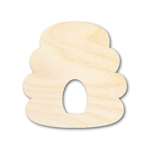 Unfinished Wood Beehive Shape - Craft - up to 46" 18" / 1/4"