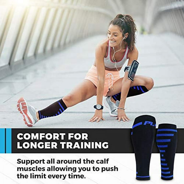 PowerLix Calf Compression Sleeve (Pair) - Supreme Shin Splint Sleeves for  Men & Women - Perfect for Your Calves for Running, Ultimate Support for Leg