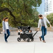 Baby Trend Expedition 2-in-1 Stroller Wagon PLUS w/Canopy Basket, Modern Khaki