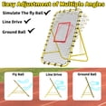 thumbnail image 2 of 7x4 FT Volleyball Rebounder Net，Ultimate Training Equipment for Volleyball & Lacrosse，Enhanced Bouncing System for Volleying, Bumping, Spiking Drills(Yellow), 2 of 9