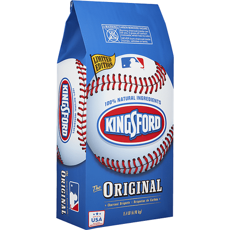 Kingsford Original Charcoal Briquettes, Major League Baseball Limited Edition Bag, 15.4 lbs