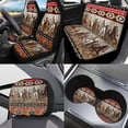 thumbnail image 2 of Garronmavis Aztec Horse Car Seat Cover Set for Women Men Pack 11 Pcs Interior Accessories with Auto Headrest Cover+Handbrake Gear+Shift Knob Cover+Auto Cup Coaster+Wristlet Keychain, 2 of 7