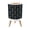 Color 3, variant on Small Trash Can with Lid Funny Bear Black Bear Paper Black White Humor Animal Bear 1.8 Gallon Dog Proof Trash Can Round Garbage Can Waste Bin Wastebasket for Bathroom Bedroom Living Room