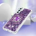 thumbnail image 5 of Compatible with Samsung Galaxy A25 5G Case Glitter Liquid Clear Bling Moving Floating Sparkle with Ring Diamond Kickstand TPU Girly Women Cute Phone Case for Samsung Galaxy A25 5G Purple YBZ, 5 of 14
