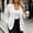 White, variant on FDGIU Women's Vertical Pinstripe Single Button Blazer Jacket, Notched Lapel Long Sleeve Loose Fit Suit Coat with Flap Pockets for Office Business Casual Spring Fall Daily Layering