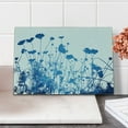 thumbnail image 2 of Abstract Cutting Board, Silhouette of Summer Wildflowers Blooms Grass Garden Foliage Illustration, Decorative Tempered Glass Cutting and Serving Board, Small Size, White Blue, by Ambesonne, 2 of 5