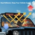 thumbnail image 4 of HUIACONG Windshield Sunshade Beachside Starfish Car Sun Shade Heat Shield Sunshade for Jeep Wrangler Rubicon Sahara TJ JK JKU 2/4 Doors, 4 of 6