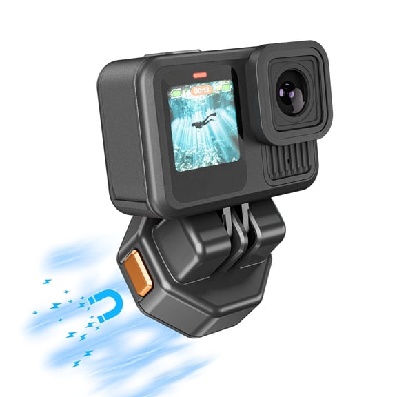 Magnetic Quick Release Plate Kit for Insta360 Go Ultra, GoPro Hero 13 12 11 10 9 8 & DJI Osmo Action 5 Pro, 1/4" Screw QR Tripod Mount Adapter