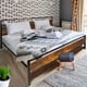thumbnail image 1 of Base Cama Queen Country Tipo Madera Moderna Metal Acero, 1 of 8