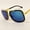 Blue, variant on Designer Men Women Sunglasses Square Metal Sunglasses Retro Gold Frame