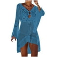 thumbnail image 2 of Brilliant Beach Cover up Womens Bathing Suit Bikini Swimsuit Crochet Loose Dress Sleeveless Swim Tops, 2 of 6