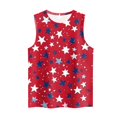 thumbnail image 4 of WZXFASHION Haut Imprimé Été Gilet pour Femme 2025 Décontracté Col Rond Gilet Rabais de 50 % Liquidation T-shirt à Manches Courtes pour Femme, 4 of 4