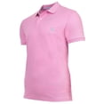 thumbnail image 2 of U.S. POLO ASSN. Polo para hombre - Piqué cardado, logotipo bordado, algodón Rosa L (Large), 2 of 3