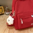 thumbnail image 2 of Casual Schoolbag Nylon Bookbag Multi-pocket Preppy Style Knapsack (Green), 2 of 10
