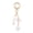 B, variant on Elegant Seashells Pearls Keychain For Women Stylish Beach Key Chain Accessory With Starfish Seahorse Charm for Women