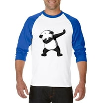 Artix - Mens Raglan Sleeve Baseball T-Shirts - Dancing Panda