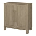 thumbnail image 6 of Evelyn&Zoe MDF 28" Wide Accent Cabinet Adjustable Center Shelf Two Swing-Out Doors, Gray Oak, 6 of 9