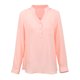 thumbnail image 1 of Nuevas mujeres ocasionales blusa suelta de lino de algodón con cuello en v bolsillos de manga larga Abanopi Rosa M, 1 of 7
