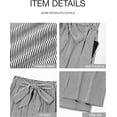 thumbnail image 7 of BTFBM Pants for Women Spring Clothes Striped High Waist Tie Knot Dressy Casual Wide Leg Palazzo Work Trousers Pants, 7 of 7