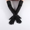 thumbnail image 2 of Guantes largos de protección solar para mujer, spandex, 52 x 10 cm, elásticos y finos, para conducir, hacer deporte y actividades al aire libre, con protección UV, 2 of 5