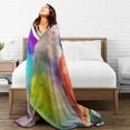 thumbnail image 4 of Ultra-Soft Microfiber Throw Blanket Fuzzy Fleece Blanket for Adults Kids Gift Couch, Sofa, Bed Butterfly Floral 50"x40", 4 of 4