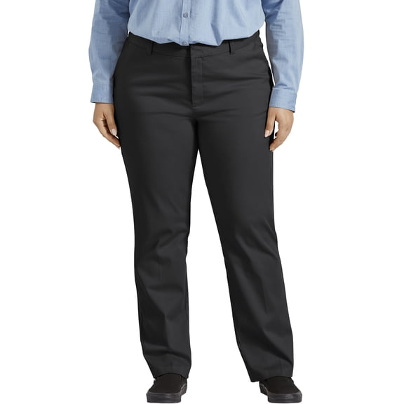 Dickies Women's Plus Size Perfectly Slimming Straight Pant
