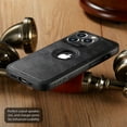 thumbnail image 6 of Casus Logo View Classic Slim Leather Case for iPhone 15 Pro Max - Black, 6 of 8