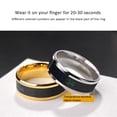 thumbnail image 3 of Temperature Ring Titanium Steel Mood Emotion Feeling Intelligent Temperature Sensitive Rings for Women Men, 3 of 7