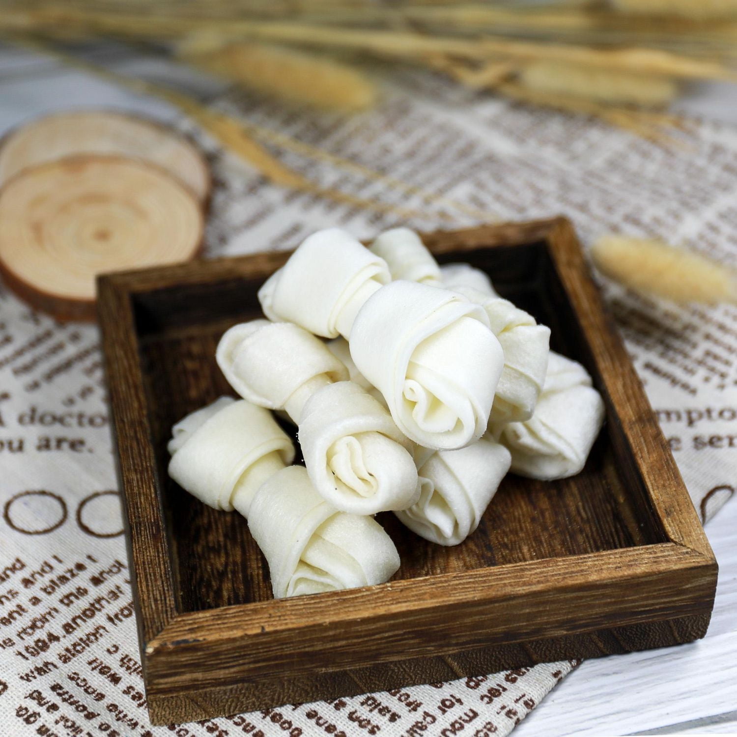 VibrantLife 2.5" Rawhide Bones Chews for Dogs, 624 g