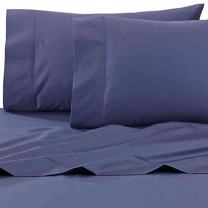 Wamsutta Dream Zone Navy Pima Cotton 725 Thread Count Pillowcase Set NEW! 