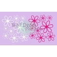 thumbnail image 2 of White Hot Pink Daisy Wall Stickers 16 Vinyl Decals for Home Decor, 2 of 2
