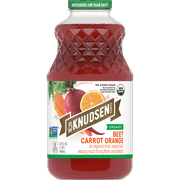 R.W. Knudsen Family Organic Beet Carrot Orange Juice Blend, 32 oz, Glass Bottle