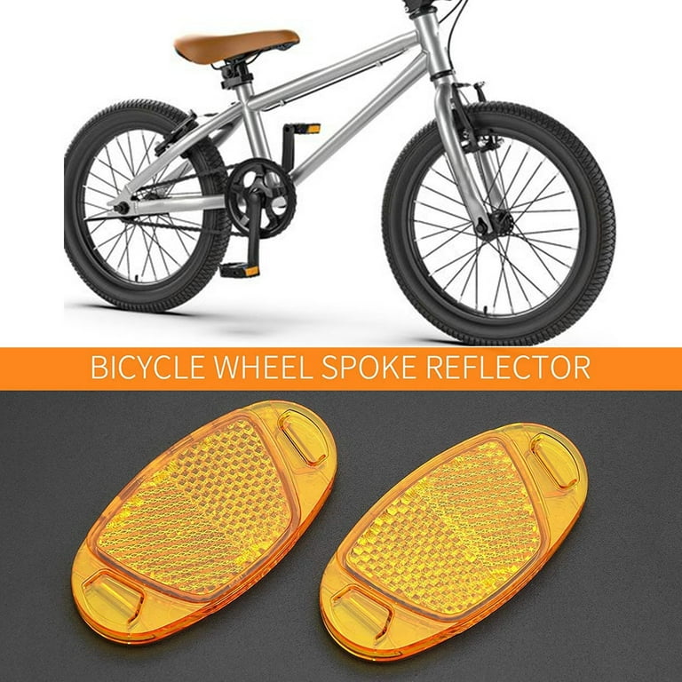 Yannee 12 Pcs Bicycle Reflectors Bicycle Reflectors Front Rear Spoke Reflectors Bicycle