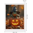 thumbnail image 2 of Diamond Art Kit for Adults, Frog Witch Hat Pumpkin Lantern Diamond Painting for Adults Beginners, 5D DIY Diamond Art Painting Kits, Colorful Diamond Painting Craft for Home Decor 12x16, 2 of 7