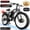Black-White, variant on (US in Stock) 5000W Peak Dual Motor Electric Bike for Adults , 60V 25AH Removable Battery Ebike , 50MPH AWD 21-Speed Mountain E-Bike with 26" x 4.0 Fat Tire, Off-Road EBikes, Christmas Gifts for Men