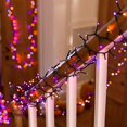 thumbnail image 5 of Luces De Halloween Púrpuras Y Anaranjadas. 33 pies 100 LED enchufan luces de cadena impermeables con 8 modos para, 5 of 5