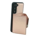 thumbnail image 6 of Wallet Case for Samsung Galaxy S21 FE, Classic PU Leather Flip Slim Phone Cover with Credit Card Slots & Kickstand, 2-in-1 Magnetic Purse Folio Shockproof Protective Case for Galaxy S21 FE, Rosegold, 6 of 11