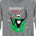 thumbnail image 3 of The Nightmare Before Christmas - Frightfully Festive Wreath - Toddler And Youth Long Sleeve Graphic T-Shirt, 3 of 5