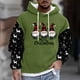thumbnail image 1 of Sudadera con capucha para hombre, estilo casual, con cuello redondo, estampado, manga larga, blusa de poliéster, 1 of 5