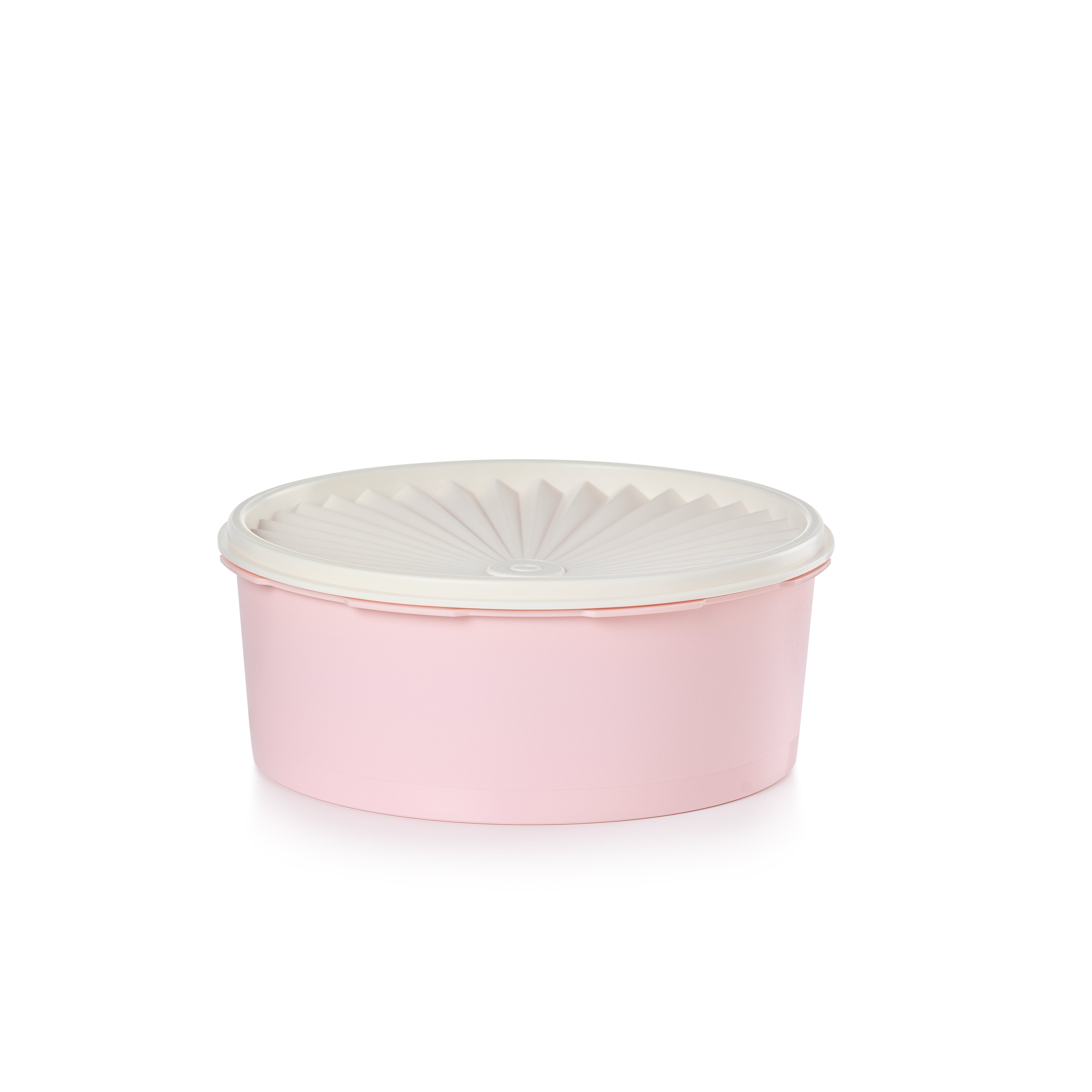 Tupperware Heritage Plastic Food Storage Canister, 7.5-Cup, Pink
