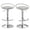 Chrome, variant on carolmade Bar Stools Set of 2, Adjustable Swivel Counter Height Barstools with Upholstered Seat, PU Leather Counter Stools for Bar, Kitchen Island, Dining Room