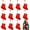 Style A, variant on 12 Pcs Christmas Stockings Red Felt Stockings Bulk Xmas Tree Hanging Sock Fireplace Santa Socks Christmas Tree Hanging Ornaments for Home Decor Present Stocking Bag,Red and White,Topboutique