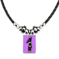 thumbnail image 1 of purple mujeres gordas de rodillas collar a mano colgante de cuerda de cuero Unbranded M, 1 of 3