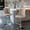 khaki, variant on Swivel Velvet Barstools Adjusatble Seat Height from 25-33 Inch, Modern Upholstered Chrome base Bar Stools with Backs Comfortable Tufted for Home Pub and Kitchen Island, Khaki, Set of 2