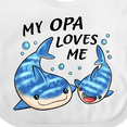 thumbnail image 4 of Inktastic My Opa Loves Me- whale shark Boys or Girls Baby Bib, 4 of 4