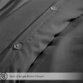 thumbnail image 4 of Bare Home Luxury 4 Piece Duvet Insert + Duvet Cover Set - Premium 1800 Ultra-Soft Brushed Microfiber - Hypoallergenic, Easy Care, Wrinkle Resistant (Full/Queen, Grey), 4 of 4