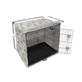 thumbnail image 6 of Cartoon Dog Crate Cover, Colorful Cartoon of Clouds Rainbow and Music Notes Interpretation, Easy to Use Pet Kennel Cover Small Dogs Puppies Kittens, 7 Sizes, Pale Grey and Multicolor, by Ambesonne, 6 of 6