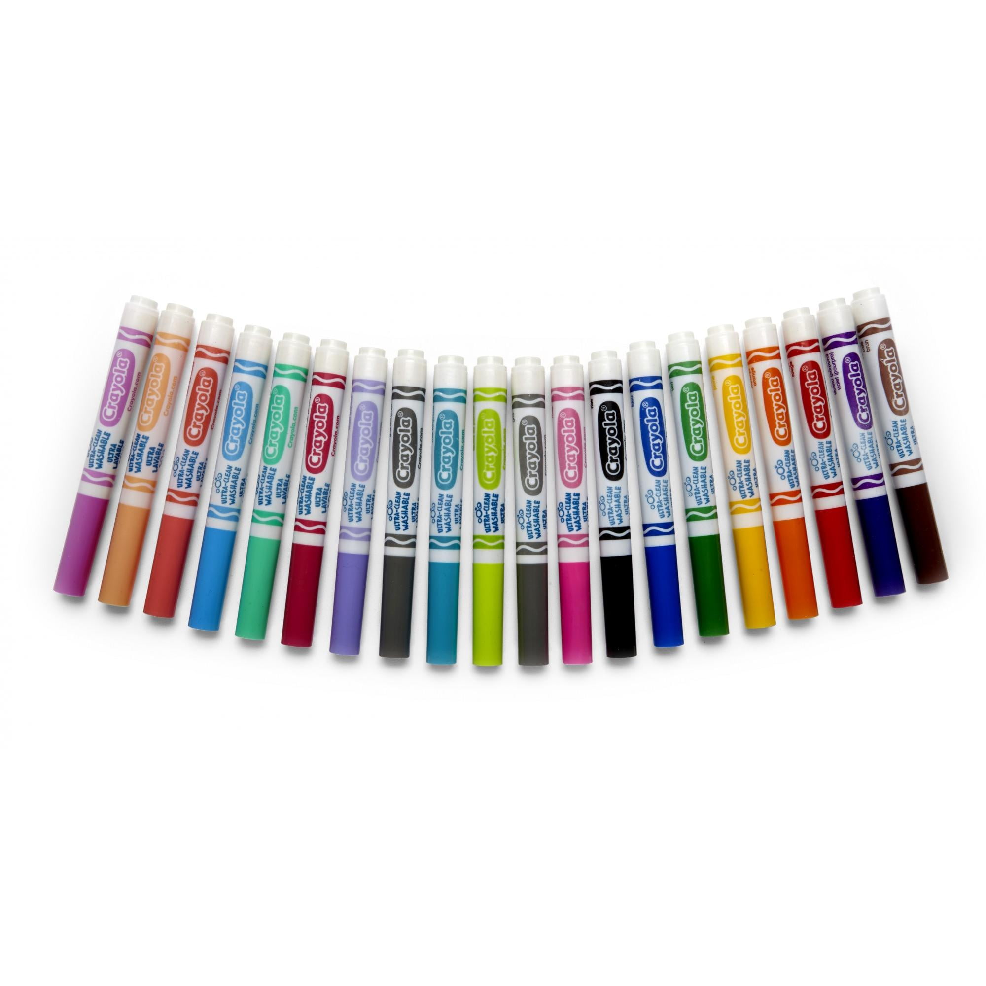 Crayola 20 Count Classic Ultra-Clean Washable Broad Line Markers