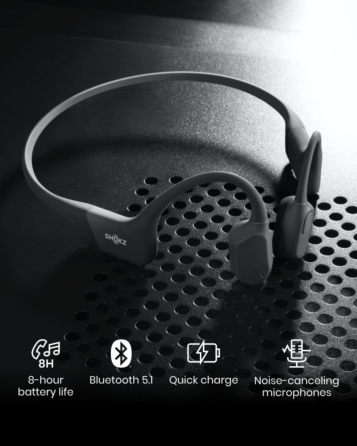 Shokz OpenRun Bone Conduction Waterproof Bluetooth