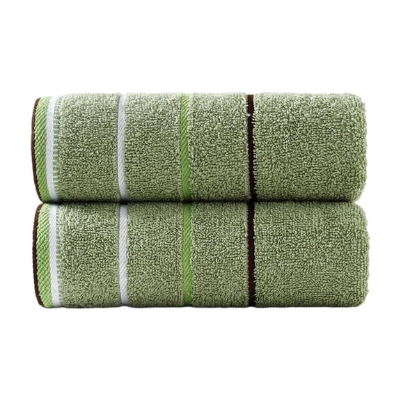 Leodye 2 Pack Cotton Face Towels, Thick Soft Highly Absorbent Hand Towels, Bathroom Towels for Shower Spa Face Washing and Daily Use -28.7x13in